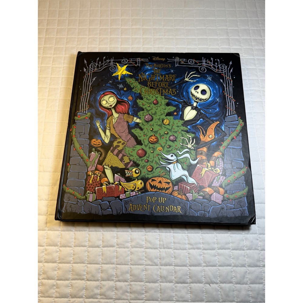 Disney Nightmare Before Christmas Pop-Up Advent Calendar Book 1 Ornament Missing